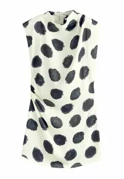 Повседневное платье REGULAR FIT - NECK SHOULDER PAD ROUCHED Next, белый