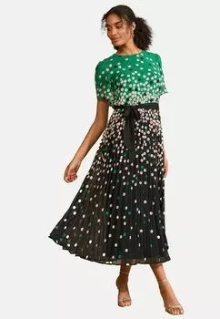 Повседневное платье REGULAR FIT - PETAL SLEEVE MIDI Love & Roses, зеленый