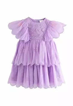 Повседневное платье REGULAR FIT-SCALLOP Next, сиреневый