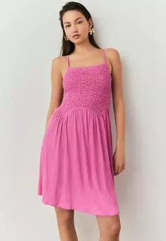 Повседневное платье REGULAR FIT - STRAPPY TEXTURED Next, розовый