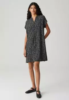 Повседневное платье RELAXED FIT PRINT OPUS, темно-синий