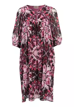 Повседневное платье с принтом Cartoon, фиолетовый