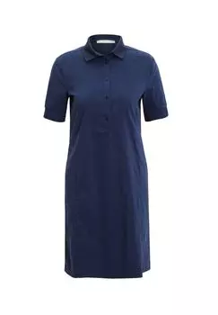 Повседневное платье с ребристыми манжетами BETTY & CO, цвет Navy Blue