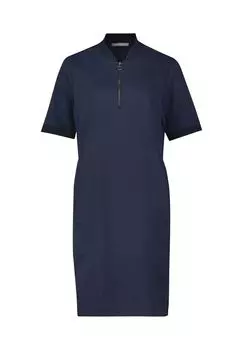 Повседневное платье с ребристыми манжетами BETTY & CO, цвет Navy Blue