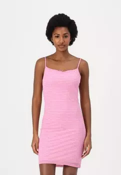 Повседневное платье SCRIPT DRESS Tommy Jeans, розовый