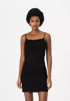 Повседневное платье SCRIPT DRESS Tommy Jeans, черный