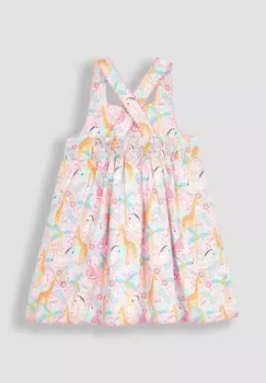 Повседневное платье SEASIDE SCENE CROSS BACK, REGULAR FIT JoJo Maman Bb, розовый