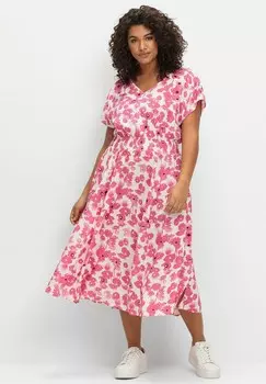 Повседневное платье Sheego, цвет magenta gemustert