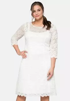 Повседневное платье Sheego, крем