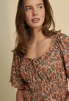 Повседневное платье SHORT SLEEVE FRONT Next, фуксия