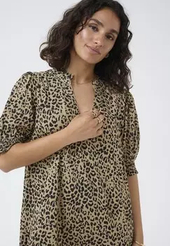 Повседневное платье SHORT SLEEVE Kaffe, бежевый