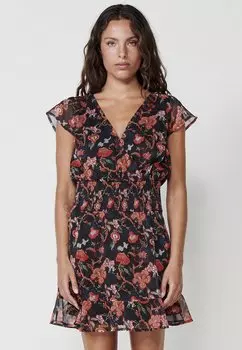 Повседневное платье SHORT SLEEVE Koroshi, мультиколор