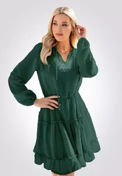 Повседневное платье SLEEVE Cupshe, темно-зеленый