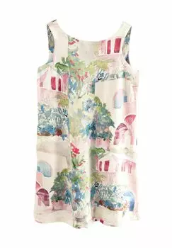 Повседневное платье SLEEVELESS SCOOP BACK MINI Next, бежевый