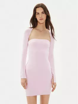 Повседневное платье slim fit Gina Tricot, розовый