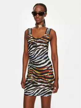 Повседневное платье slim fit Just Cavalli, мультиколор