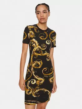Повседневное платье slim fit Versace Jeans Couture, черный