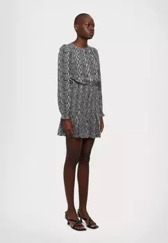 Повседневное платье SMOCK MINI DRESS MICHAEL Michael Kors, черный