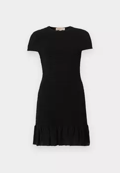 Повседневное платье SMOCKED MINI DRESS MICHAEL Michael Kors, черный