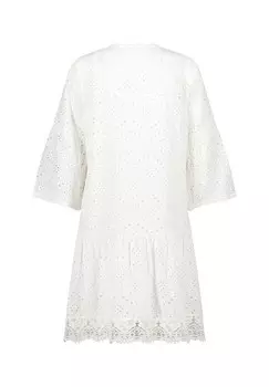 Повседневное платье SPITZEN KNIELANG Cartoon, белый