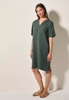 Повседневное платье SPLIT NECK Cecil, хаки