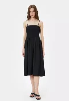 Повседневное платье SQUARE NECK Koton, черный