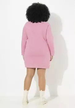 Повседневное платье STEHKRAGEN LANGARM TASCHEN Ulla Popken, розовый