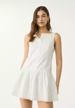 Повседневное платье Stradivarius, белый