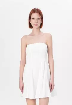 Повседневное платье STRAPLESS ALINE MINI DRESS Hollister Co., белый
