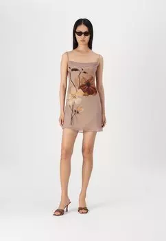 Повседневное платье STRAPPY COWL NECK SLIP DRESS Even&Odd, мультиколор