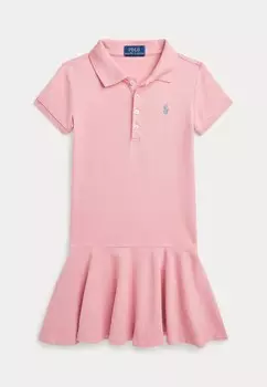 Повседневное платье STRETCH MESH POLO DRESS Ralph Lauren, розовый