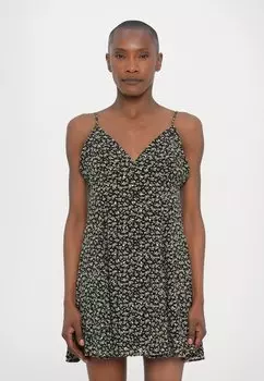 Повседневное платье STUDDED FLORAL DRESS MICHAEL Michael Kors, хаки