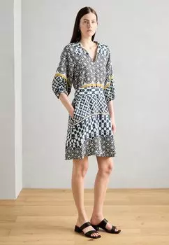 Повседневное платье STYLE RAGLAN SLEEVES BELTED AT WAIST PRINTED Marc O'Polo, белый
