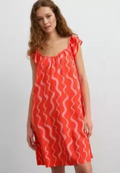 Повседневное платье TALL- RUFFLE SLEEVE Next, красный