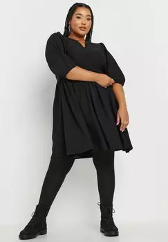 Повседневное платье TEXTURED Yours Clothing, антрацит