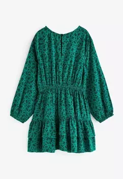 Повседневное платье TIERED REGULAR FIT Next, зеленый