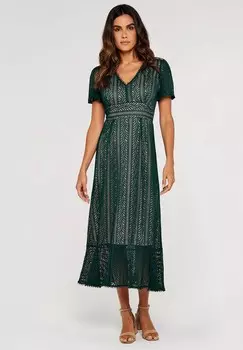 Повседневное платье V NECK MIDI Apricot, цвет green