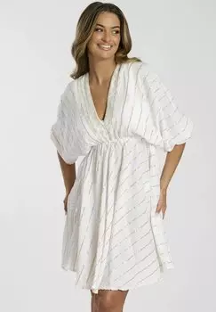 Повседневное платье V NECK MINI South Beach, белый