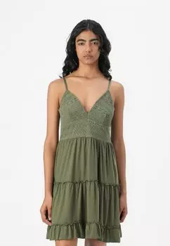 Повседневное платье VIAGNES DRESS VILA, хаки