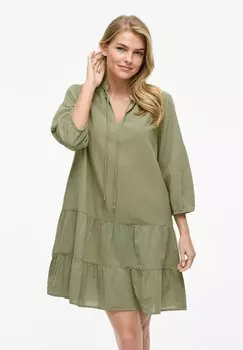Повседневное платье VILA, зеленый