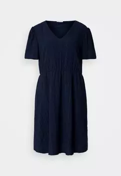 Повседневное платье VILINDA V NECK SHORT DRESS VILA, темно-синий