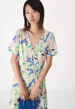 Повседневное платье VINATALIE WRAP DRESS VILA, розовый