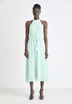 Повседневное платье VINOMA HALTERNECK MIDI DRESS VILA, зеленый
