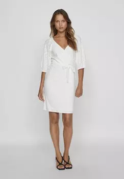 Повседневное платье VINYNNE WRAP DRESS VILA, кремовый