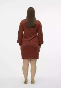 Повседневное платье VMCKATIE Vero Moda Curve, красный