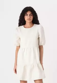 Повседневное платье VMCLARA SHORT DRESS Vero Moda, кремовый