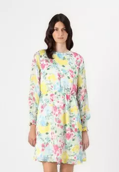Повседневное платье VMCLEO O NECK SHORT DRESS Vero Moda, белый