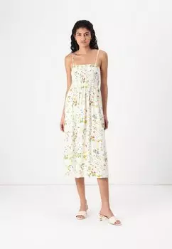 Повседневное платье VMEASY CALF BANDO DRESS Vero Moda, белый