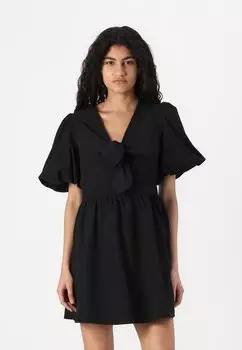 Повседневное платье VMESRA BUBBLE HEM DRESS Vero Moda, черный