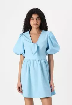 Повседневное платье VMESRA BUBBLE HEM DRESS Vero Moda, синий